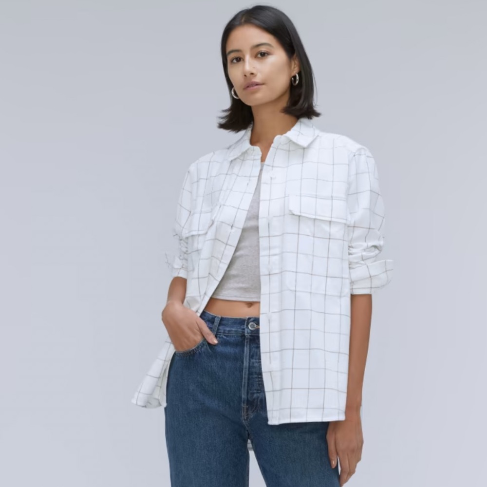 EVERLANE The Classic Cotton Flannel Shirt